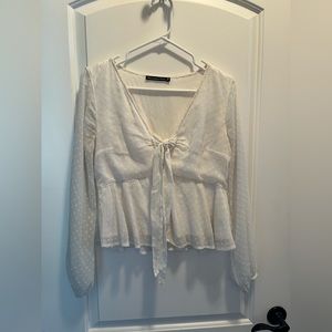 Abercrombie & Fitch White Blouse